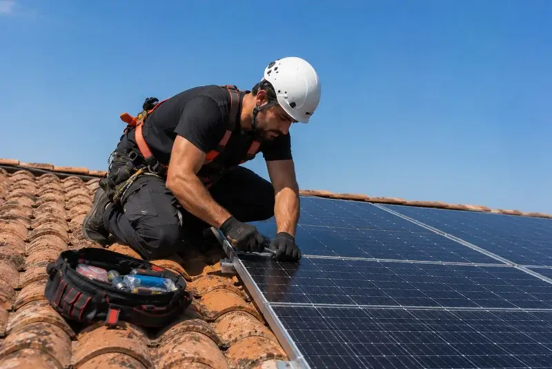 Maintenance et monitoring de panneaux solaires à Rousies
