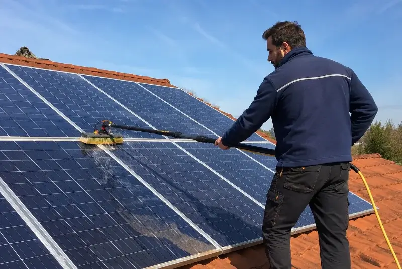 Nettoyage et entretien de panneaux solaires à Rousies